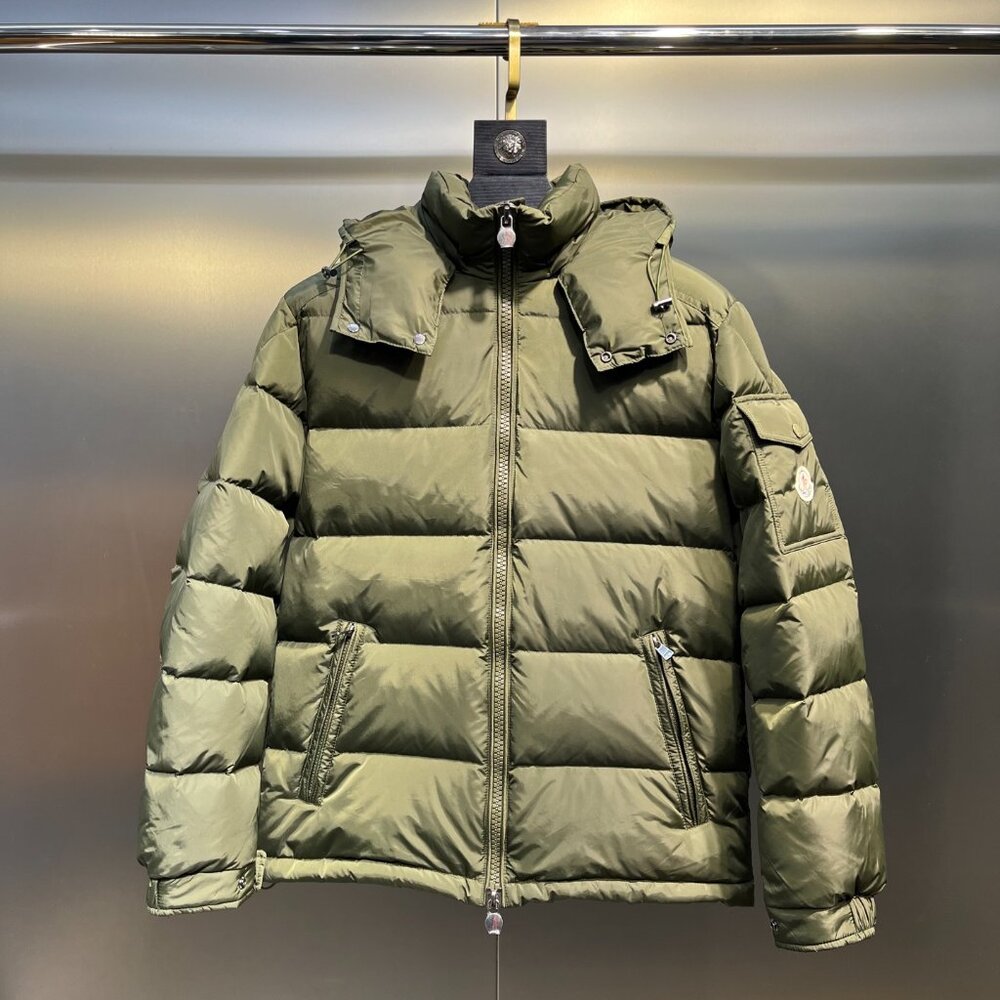 Moncler Olive Green Down Jacket – Authentic, Great Condition